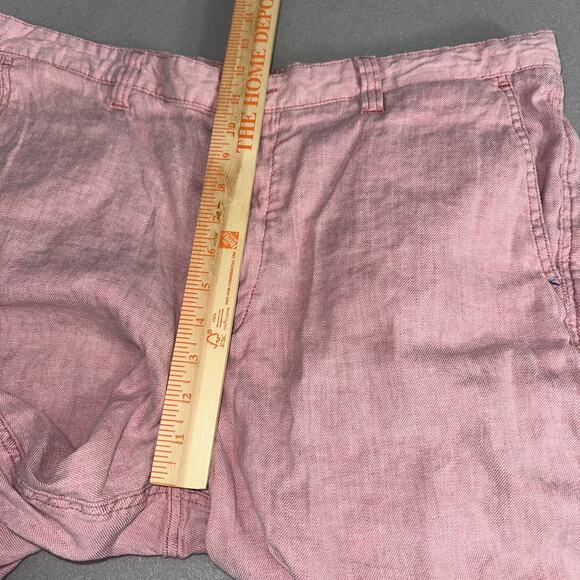 Tommy Bahama Shorts Mens 38 Pink Linen Blend Chino Resort Beach Golf Casual - Picture 9 of 10